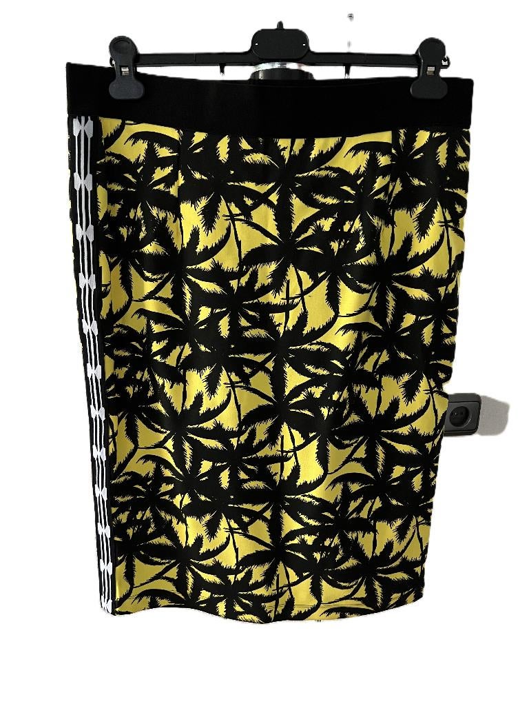 Nieuw Juffrouw Jansen Amsterdam rok Fiep XL yellowblack PALM, Verzenden, Zwart, Maat 42/44 (L), Nieuw