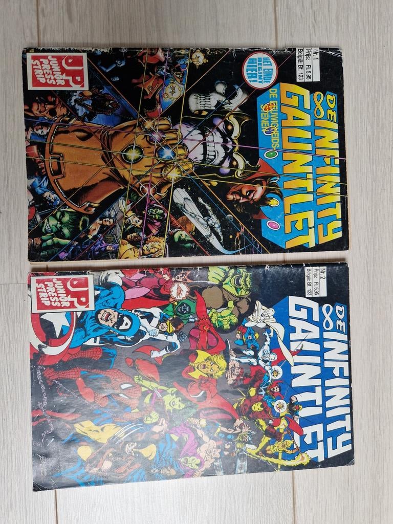 1992 the infinity gauntlet thanos marvel comics avengers, Eén comic, Ophalen of Verzenden, Zo goed als nieuw, Amerika