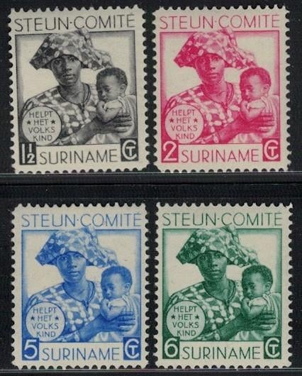 A883 Suriname 146/49 postfris, Postzegels en Munten, Postzegels | Suriname, Verzenden, Postfris