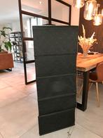 Set van 2 verduisterende zwarte vouwgordijnen (50x175cm), Huis en Inrichting, Ophalen, 150 tot 200 cm, 150 tot 200 cm