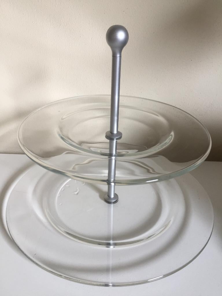 Prachtige etagere 2 laags, Ophalen of Verzenden, Zo goed als nieuw