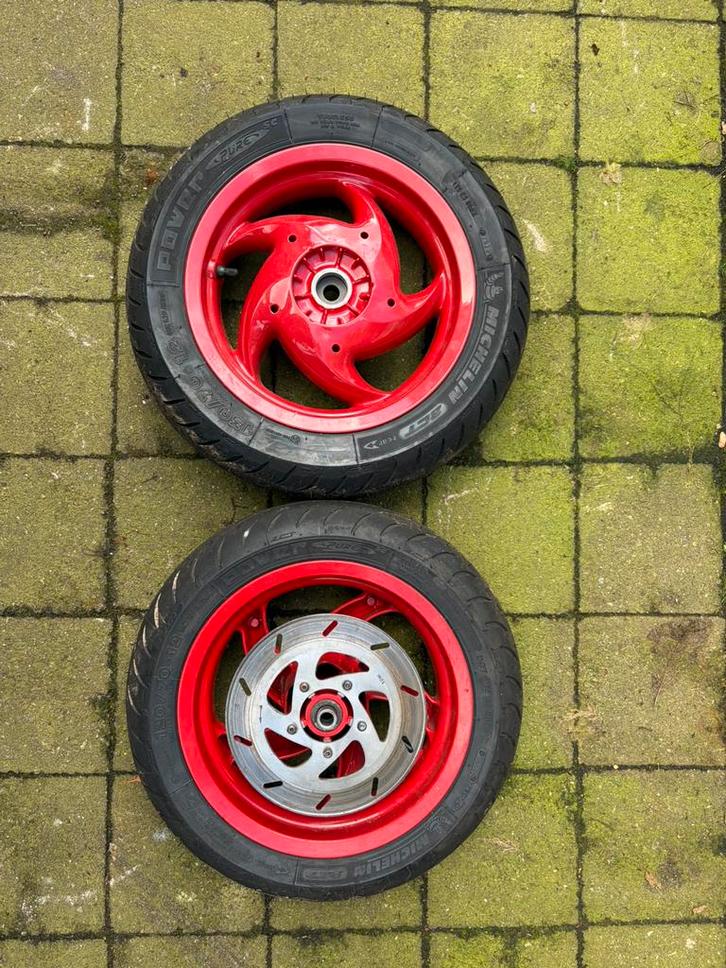 Gilera runner single disk velgenset 125cc - 180cc, Motoren, Tuning en Styling, Ophalen