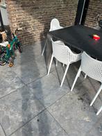 Antraciete terrastegels (60x60x3) -28 stuks, Ophalen, Gebruikt, 5 tot 10 m², Beton