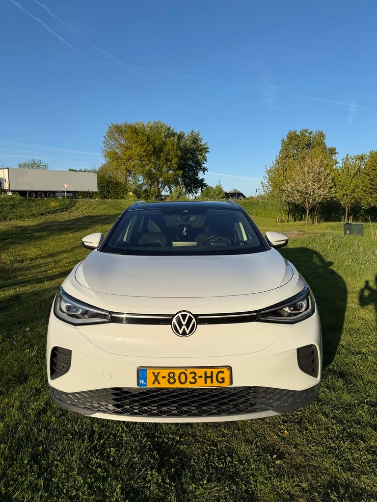 Volkswagen ID.4 52kWh 149pk 2021 Wit, Auto's, Volkswagen, Particulier, ID.4, Elektrisch, SUV of Terreinwagen, Automaat, Geïmporteerd