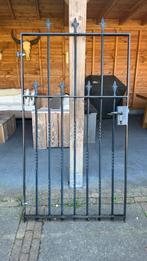 Smeedijzeren tuindeur met sierlijke details, Met poort, Gebruikt, Ophalen of Verzenden, Sierhekwerk