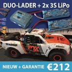AANBIEDING: 2x 3s LiPo's + lader voor Traxxas UDR 2.0 €212,-, Hobby en Vrije tijd, Modelbouw | Radiografisch | Auto's, Elektro