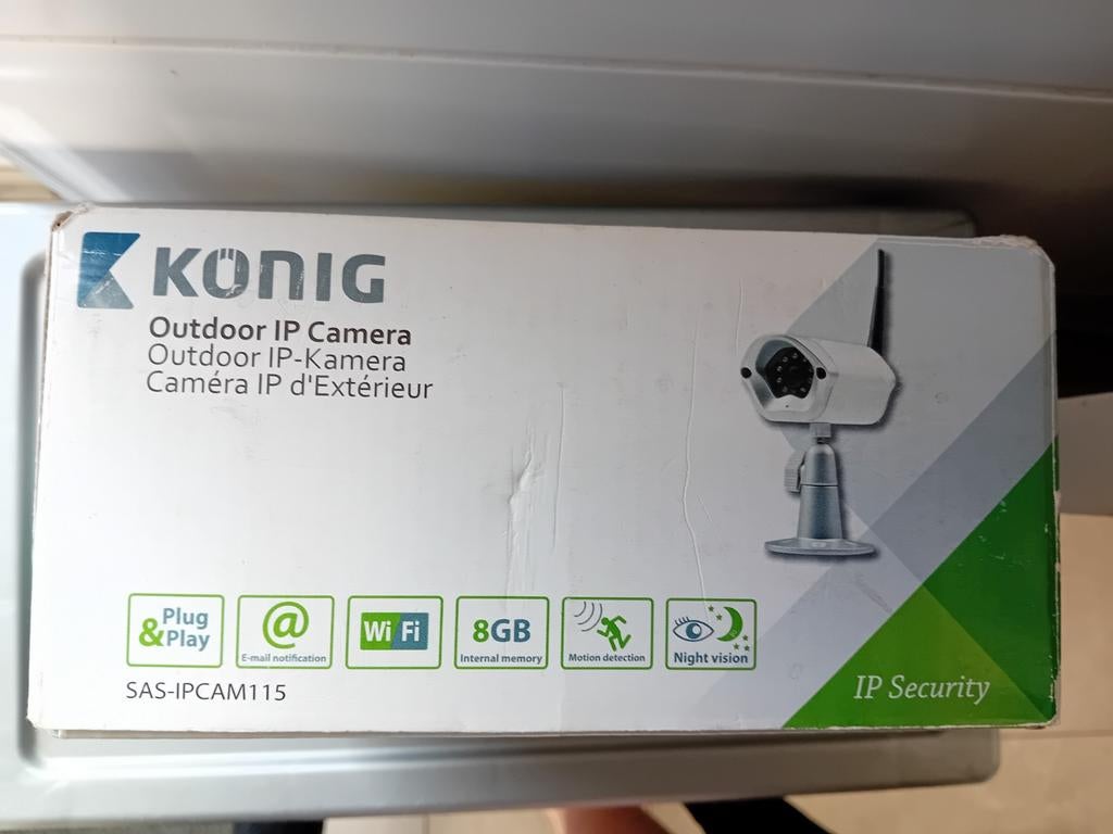 König Outdoor IP Camera - SAS-IPCAM115, Ophalen, Zo goed als nieuw, Buitencamera