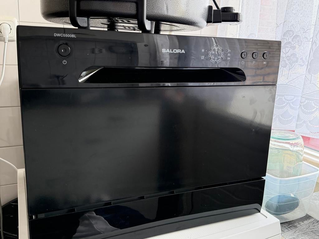 Salora DWC5500BL Compacte Vaatwasser - Nieuw, Minder dan 85 cm, Eco programma, Minder dan 10 liter, Nieuw