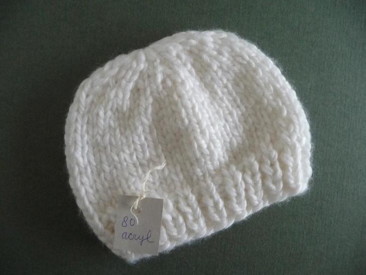 3 x hand gebreide kindermuts., Hobby en Vrije tijd, Breien en Haken, Nieuw, Breien, Naald, Ophalen of Verzenden