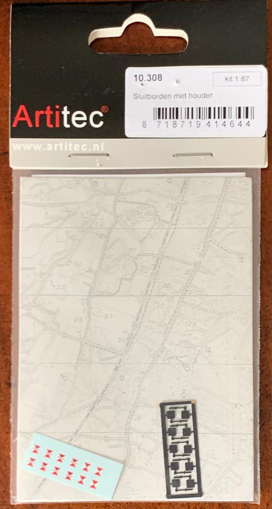 Artitec 10.308 NS sluitborden met houder tp. II / III - HO, Hobby en Vrije tijd, Overige merken, Gelijkstroom of Wisselstroom