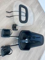 Bobike voorzitje met windscherm en montageblok, Ophalen, Voetsteuntjes, Zo goed als nieuw, Voorzitje