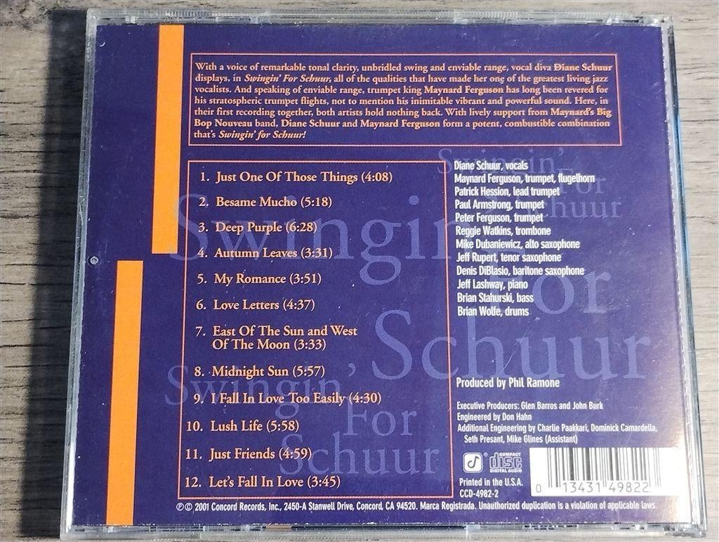 Diane Schuur/Maynard Ferguson - Swingin For Schuur, Ophalen of Verzenden, 1980 tot heden, Zo goed als nieuw, Jazz