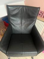 Monti Charly Stoelen 2 stuks, Huis en Inrichting, Stoelen, Ophalen, Gebruikt, Zwart, Leer