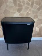 Brabantia Bo Touch Bin - Zwart - 36 liter (afvalscheiding), Ophalen, 50 tot 75 cm, Zo goed als nieuw, Metaal