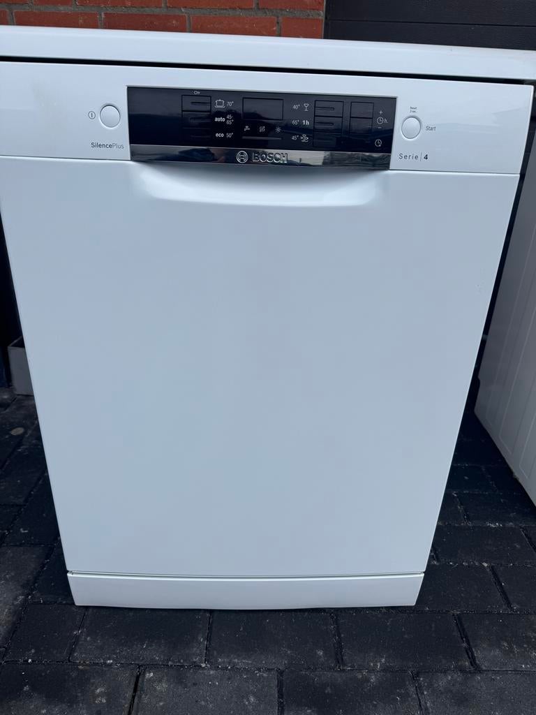 Bosch SilencePlus Serie 4 Vaatwasser - Wit, Vrijstaand, Witgoed en Apparatuur, Vaatwasmachines, Gebruikt, ., 60 cm of meer, Eco programma