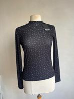 pieces top maat m nieuw zwart paarse hartjes, Kleding | Dames, Maat 38/40 (M), Verzenden, Zwart, Nieuw