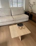 Mooie Travertin salontafel/ bijzettafel, Huis en Inrichting, Tafels | Bijzettafels, Ophalen, Minder dan 45 cm, Vierkant, 55 tot 75 cm