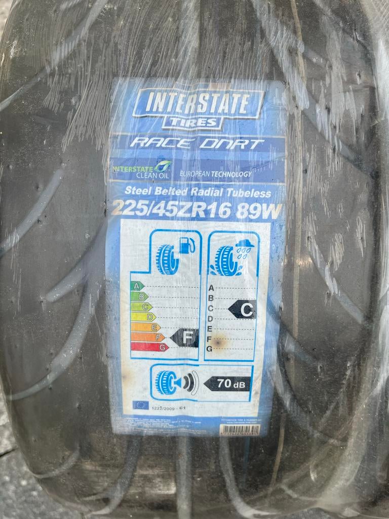 Interstate Race DNRT banden 225/45ZR16 89W, Auto-onderdelen, Banden en Velgen, 16 inch, Nieuw, Band(en), Ophalen