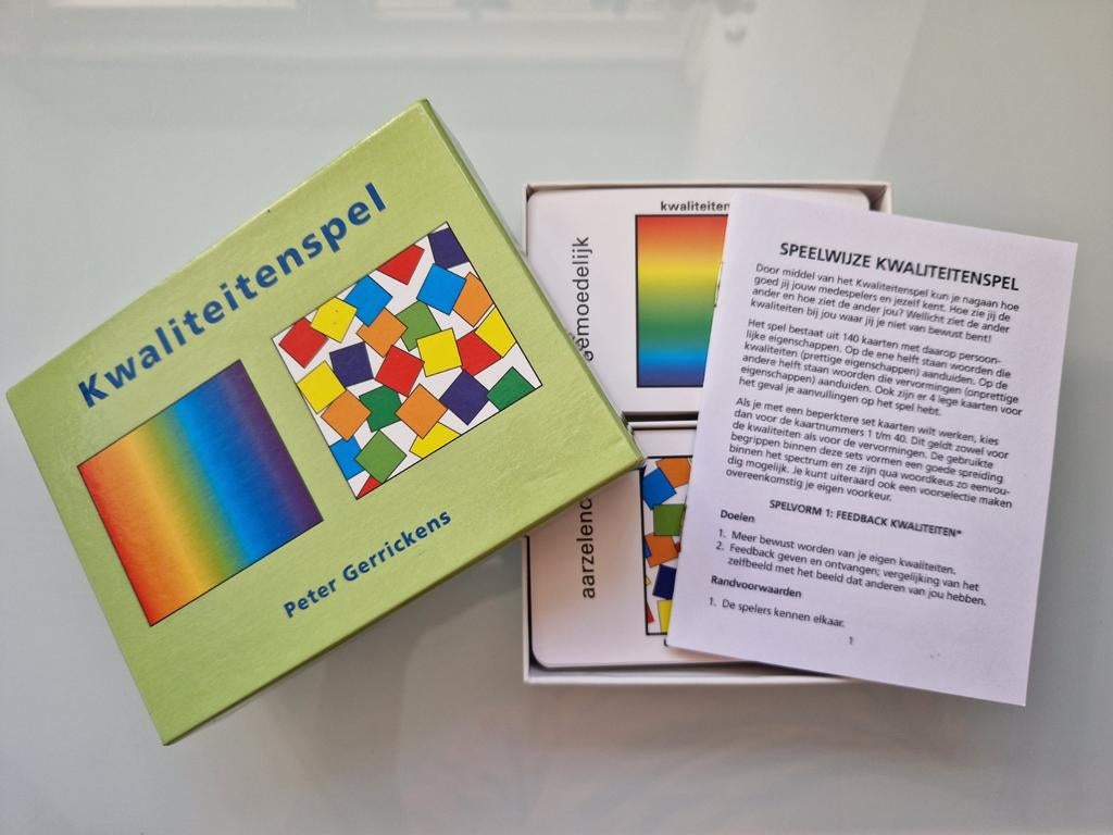 Kwaliteitenspel Peter Gerrickens - Zelfreflectie Kaartspel, Ophalen of Verzenden, Zo goed als nieuw