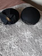 Zwarte dop hoedjes, Ophalen of Verzenden, Zo goed als nieuw, One size fits all