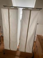 Kledingrek grijs Ikea Rigga en kledinghoezen, Kleding | Dames, Ophalen, Met wielen, Gebruikt