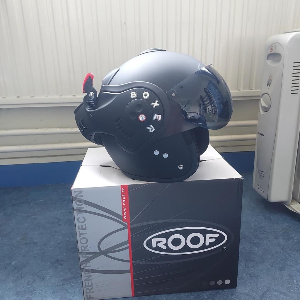Roof boxer helm *nieuwstaat*, Fietsen en Brommers, Brommerhelmen, Ophalen of Verzenden, Nieuw, Medium, Roof Boxer