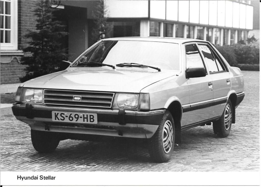 Persfoto Hyundai Stellar, 1985, Ophalen of Verzenden, Nieuw, Overige merken