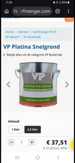 Blikken verf zie foto, 5 tot 10 liter, Wit, Nieuw, Ophalen of Verzenden