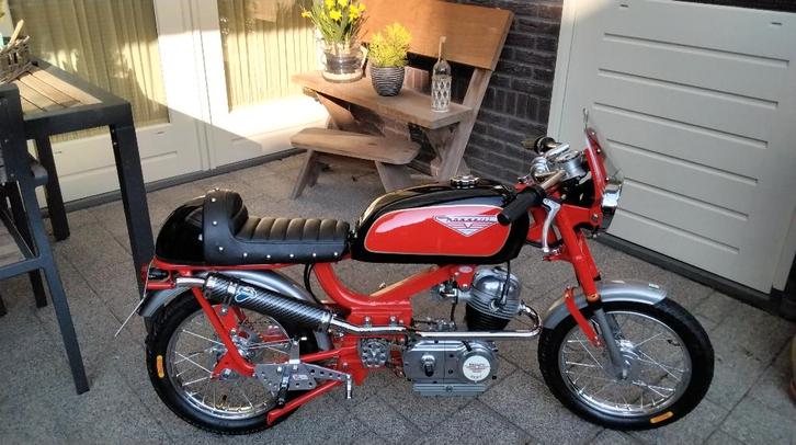 Exclusieve *NASSETTI* Café Racer(tje) Creatie., Fietsen en Brommers, Brommers | Oldtimers, Overige merken, Maximaal 25 km/u, Ophalen
