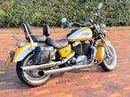 Honda VT1100 C2 Shadow uit 2000 - Gele chopper met details, Cardan-aandrijving, 2 cilinders, Chopper, Particulier