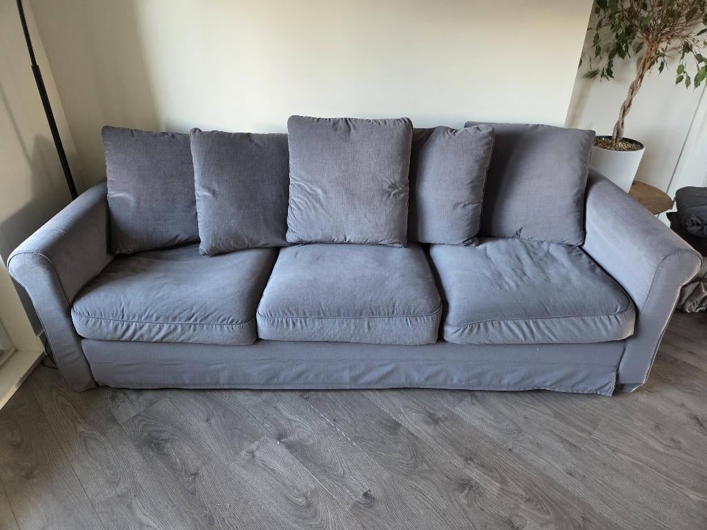 Bank ikea Grönlid 3 zits middengrijs, Ophalen, Driepersoons, 75 tot 100 cm, Zo goed als nieuw