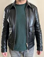 Prachtig heren jas van leer DSQUARED2 zwart, Verzenden, Zo goed als nieuw, Maat 48/50 (M), Zwart