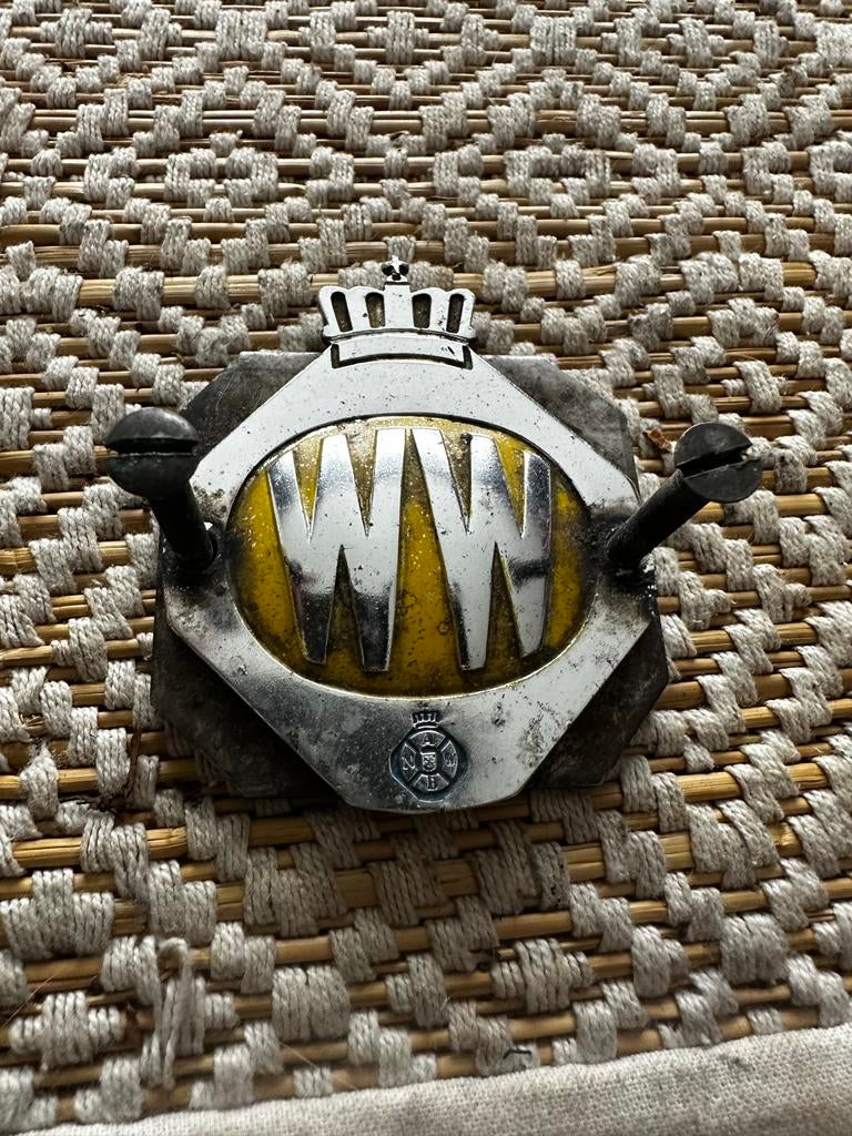 Oud Wegenwacht logo ANWB - Vintage Auto Embleem, Gebruikt, Ophalen of Verzenden, Dimitripieters89@gmail.com, Wegenwacht logo