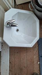 wasbak met zuil , onderdelen olielamp, Ophalen, Gebruikt