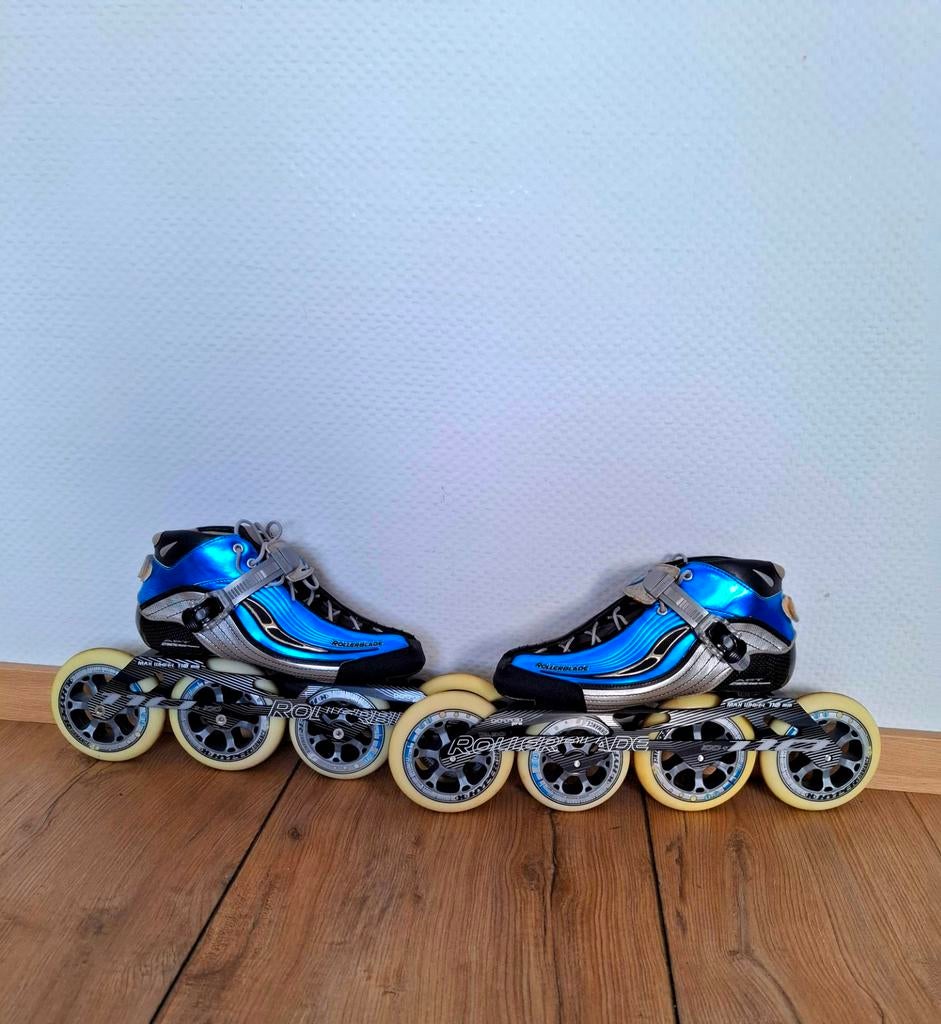 Rollerblade Racemachine 110 skeelers maat 39, Ophalen of Verzenden, Zo goed als nieuw, Inline skates 4 wielen