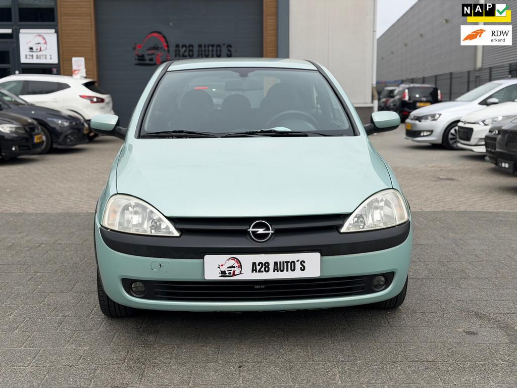 Opel Corsa 1.4-16V Elegance |Automaat |Airco |Nieuwe APK |NA, Auto's, Opel, Zwart, 4 cilinders, 1389 cc, Origineel Nederlands