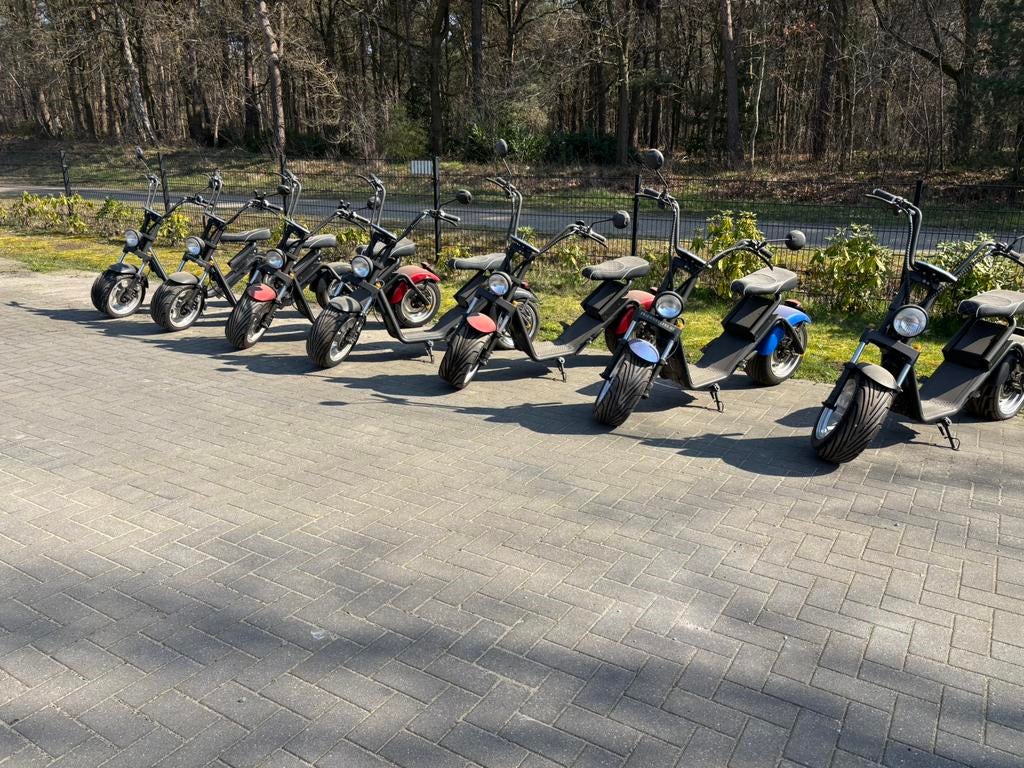 7 E-choppers van spiderwheelz incl div onderdelen, Ophalen, Gebruikt