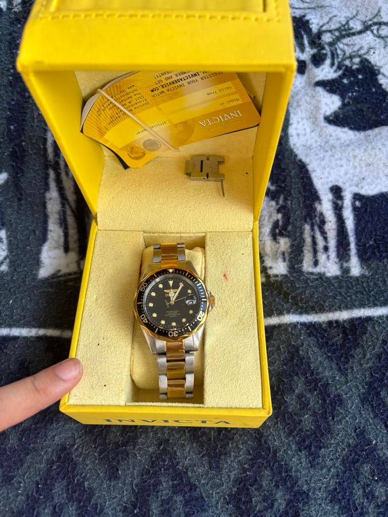 Horloge invicta, Ophalen of Verzenden, Zo goed als nieuw, Staal, Overige merken