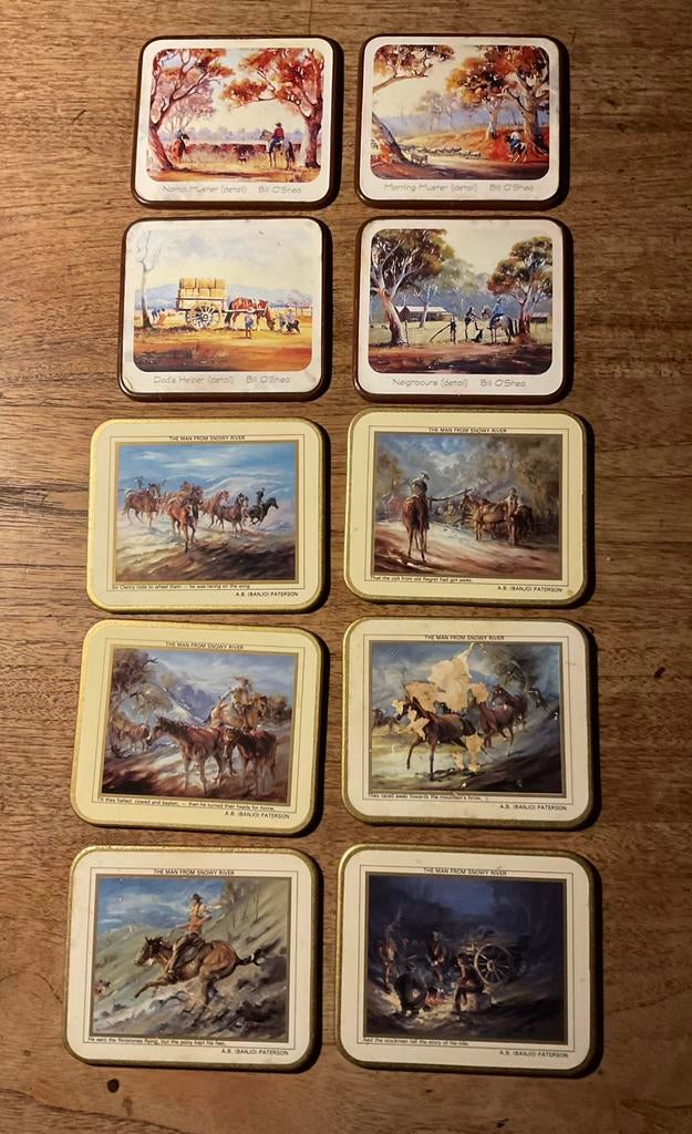 10 onderzetters met een verhaal, Huis en Inrichting, Ophalen of Verzenden, Zo goed als nieuw, Glas of Kopje