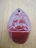 Mooi oud wijwaterbakje met afbeelding lammetje, Ophalen of Verzenden