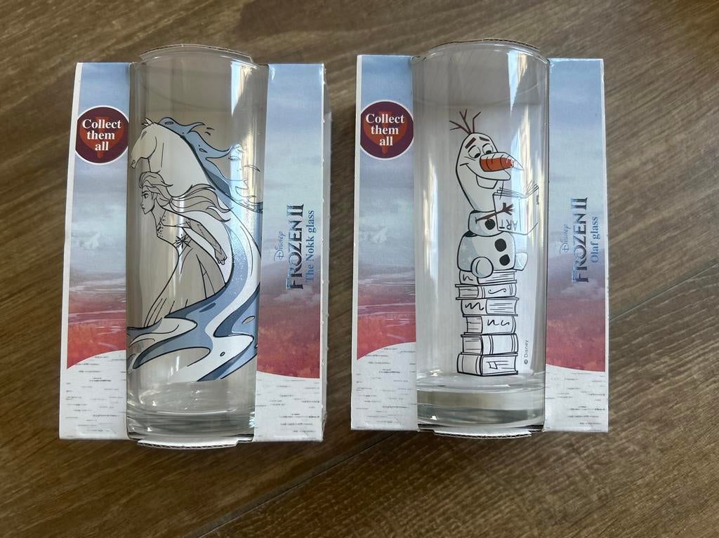 Frozen II drinkglazen: The Nokk & Olaf (nieuw in verpakking), Ophalen, Nieuw, Meerkleurig, Overige merken