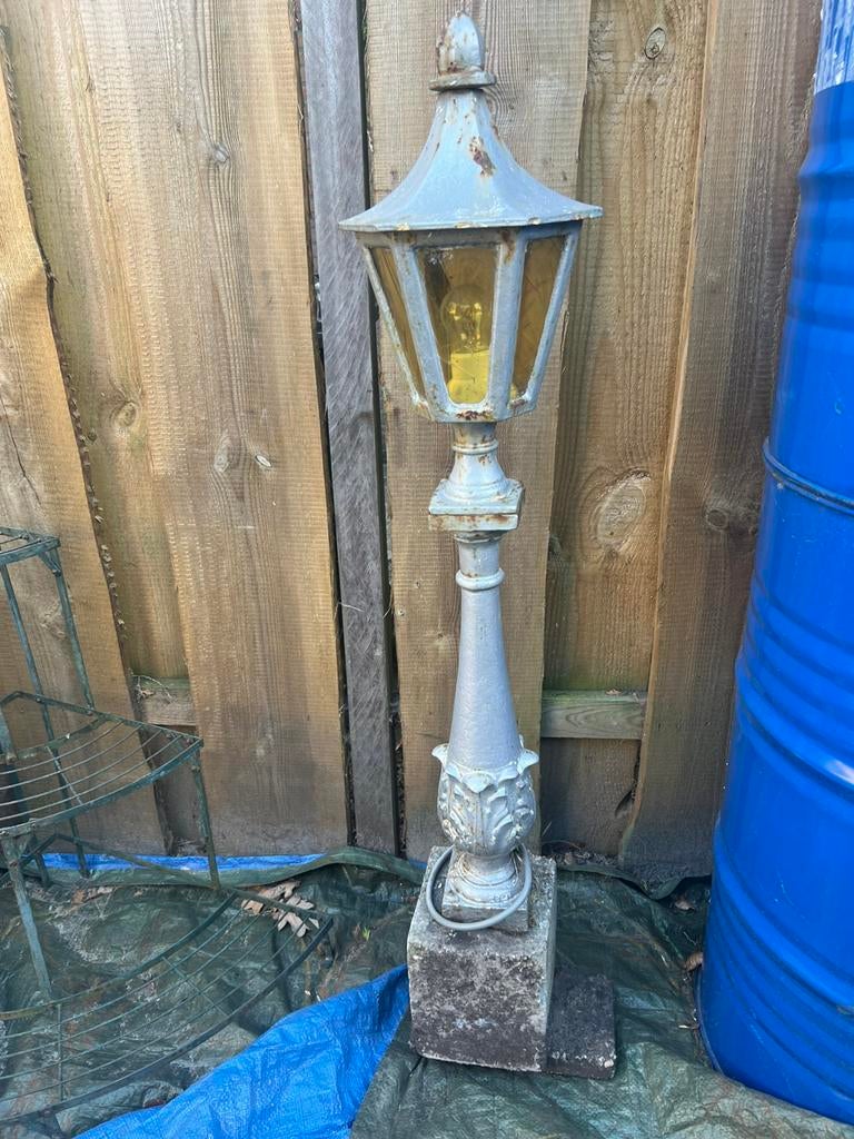 Lantaarn, Tuin en Terras, Buitenverlichting, Ophalen, Zo goed als nieuw, Netvoeding, Minder dan 50 watt