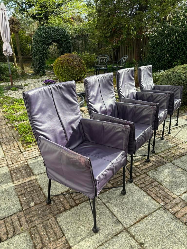 Leren design stoelen van MONTIS, Ophalen, Gebruikt, Overige kleuren, Leer