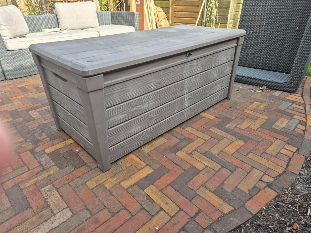 Keter Brightwood Kussenbox - Goede Staat, Tuin en Terras, Bergingen en Tuinkasten, Ophalen, Gebruikt, Kunststof, Overige typen