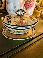 Antieke henroit Quimper botervloot uit Frankrijk, Ophalen of Verzenden