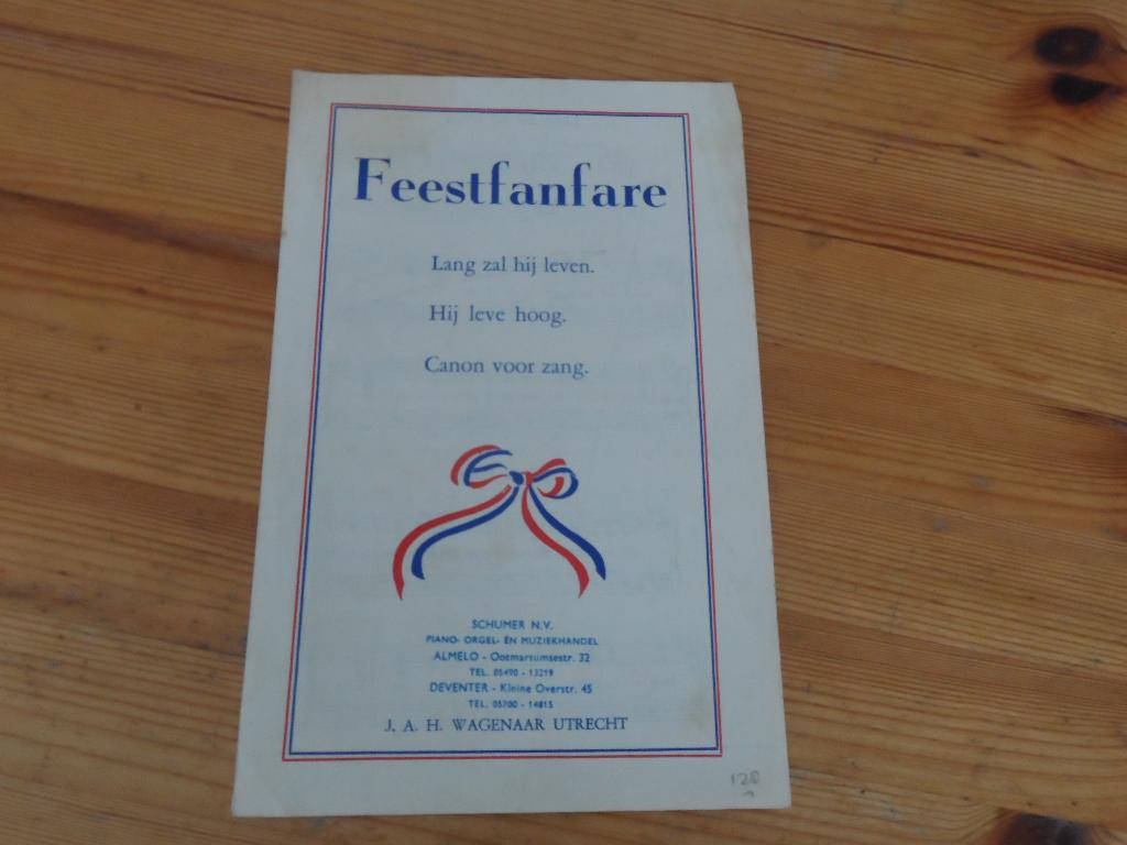 Feestfanfare - lang zal hij leven - hij leve hoog - canon, Zang, Gebruikt, Ophalen of Verzenden, Artiest of Componist