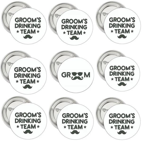 Groom to Be en Team Groom set 21-delig, Kleding | Heren, Trouwkleding en Trouwaccessoires, Zwart, Nieuw, Ophalen of Verzenden