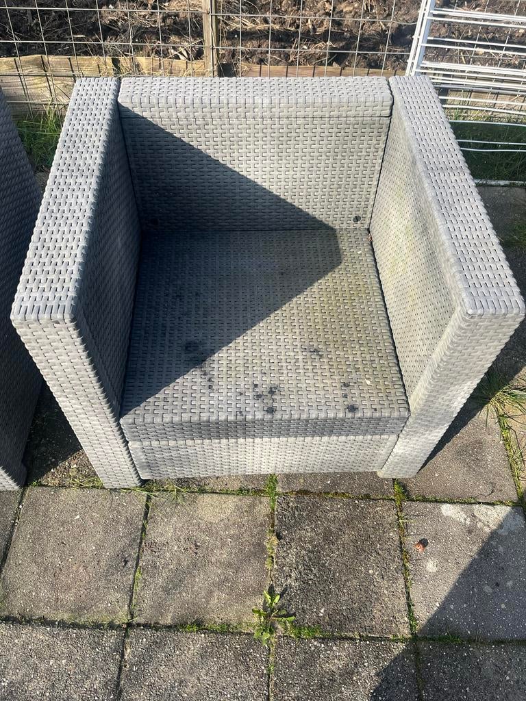 Gratis af te halen: Loungeset inclusief kussens, Tuin en Terras, Tuinsets en Loungesets, Ophalen, Gebruikt, Loungeset, Wicker