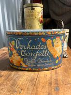 Verkade Confetti blik, Ophalen of Verzenden, Gebruikt, Koek(jes), Verkade