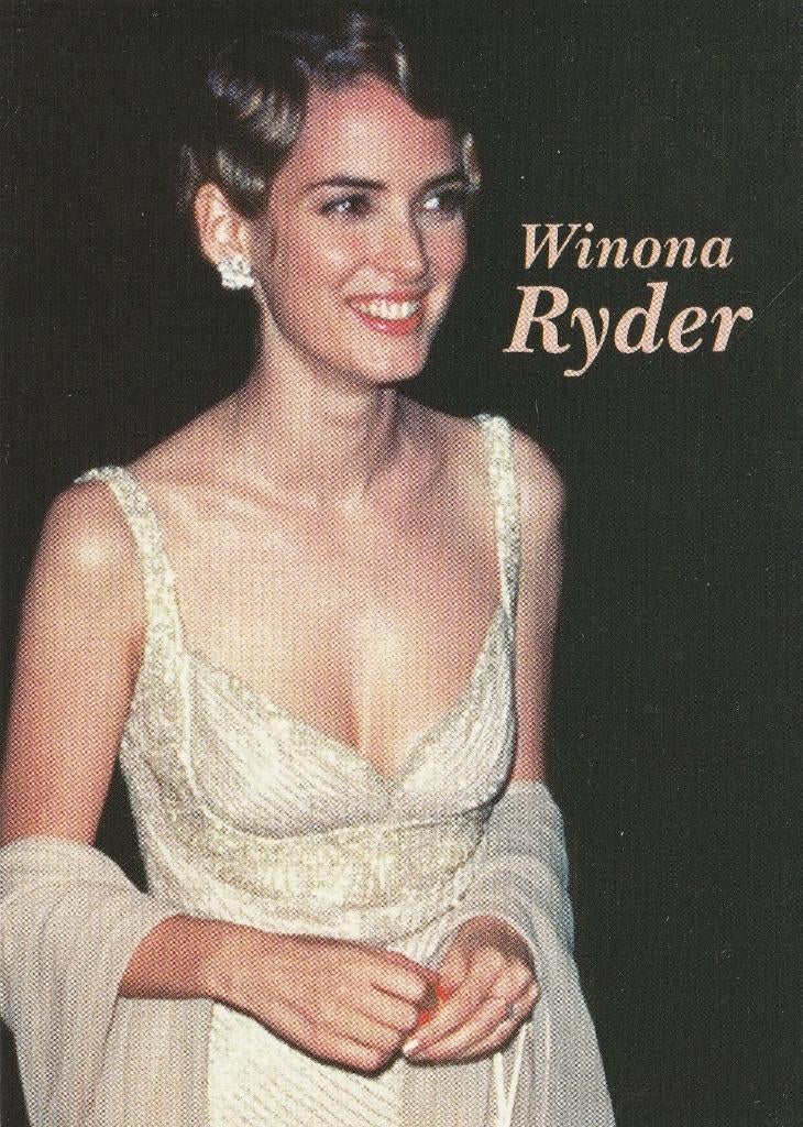 Kaart Winona Ryder, Verzenden, Ongelopen, Sterren en Beroemdheden